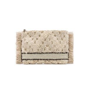 Amuse Society Rayas Clutch in Casa Blanca; used 1x, like new condition